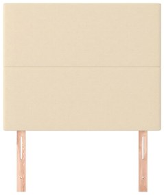krémszínű szövet fejtámla 80x5x118/128 cm