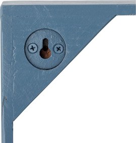 Kék többszintes újrahasznosított fa fali polc 70 cm Bekka – Bloomingville