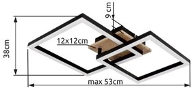 Globo 67284-18 - LED Mennyezeti lámpa BARD LED/18W/230V