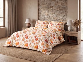 Flanel ágyneműhuzat LEAVES & PUMPKINS színes Ágyneműhuzat mérete: 70 x 90 cm | 140 x 220 cm