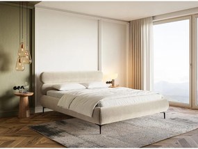 Franciaágy 180 cm Rirri 180B (ágyráccsal) (világos bézs + fekete). 1099870
