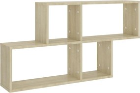 vidaXL sonoma tölgy szerelt fa fali polc 100 x 18 x 53 cm
