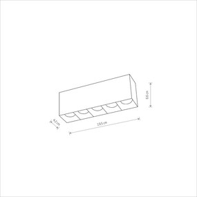NOWODVORSKI 10058 MIDI LED Kocka Mennyezeti Lámpa LED IP20