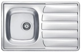 ALVEUS 1098938 - Mosogató ZOOM 79x50 cm satin, felső rögzítéshez