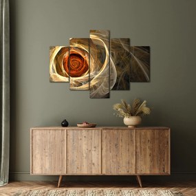 Kép - Absztrakt rózsák tüzes színekben (150x105 cm)