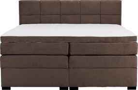 Boxspring ágy, 200x200, barna, APRIL