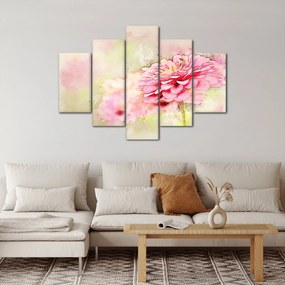 Kép - rózsaszín virág, akvarell (150x105 cm)
