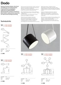 Redo 01-1826 - Csillár zsinóron DODO 3xE27/15W/230V pók