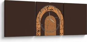 Kép - Narancssárga ívek N⁰3 (órával) (90x30 cm)