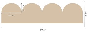 PIPPER. Textil öntapadó tapéta - Mini Ív - Krém színű Szín: Sápadt