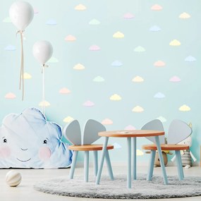 PIPPER. Textil falmatrica "Felhők" 60x70cm Szín: Halvány pasztell színek