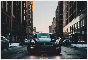 Poszterek 200x135 Fekete Nissan Gtr