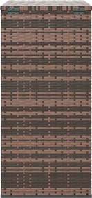 Barna Polyrattan Kerti Párnatartó Doboz 100 X 49 X 103,5 Cm