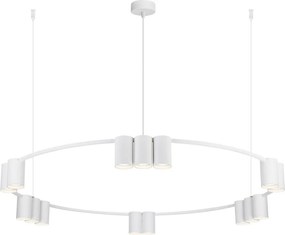 MILAGRO ML0377 GENESIS Modern Led Függesztett Lámpa Fehér GU10 IP20