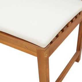 Kerti pad párnákkal 100x50x91 cm Tömör akácfából