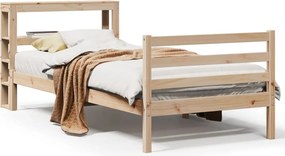 vidaXL tömör fenyőfa ágy matrac nélkül 100 x 200 cm