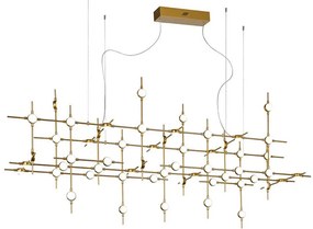 ITALUX MD18001067-55A-GD PROVENZA Modern Led Függesztett Lámpa Fehér, Arany LED IP20
