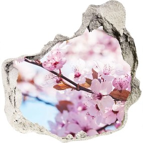 3d lyuk fal dekoráció Cseresznye virágok nd-p-82072016