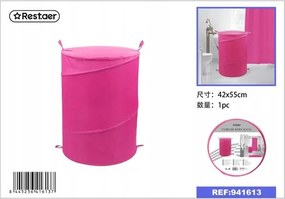 Praktikus Oxford szennyestartó kosár 42x55cm piros színben