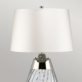 Elstead Lighting LENA SMALL LENA-TL-S-SMOKE-OWSS Asztali lámpa 1X7W/GU10+1x60W/E27