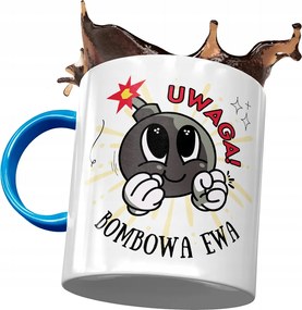 Kék Bögre Éva Barátnő Feleség Ajándék Nyomtatott Fotóval