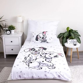 Fehér pamut gyerek ágyneműhuzat babaágyhoz 100x135 cm 101 Dalmatians – Jerry Fabrics