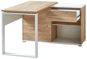 Íróasztal tölgyfa dekorral 120x117 cm Lioni - Germania