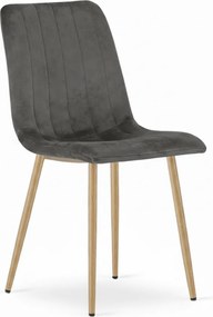 Sötétszürke bársonyszék LAVA GRÁNIT SZÜRKE