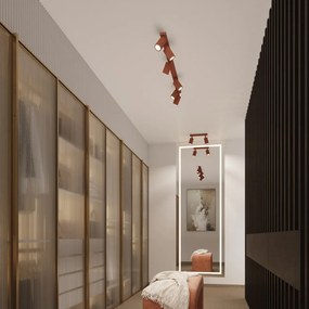 Téglavörös spotlámpa 6,5x30 cm Gleam – Sollux