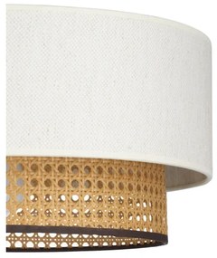 Mennyezeti lámpa NATIA 1xE27/60W/230V, fehér/barna