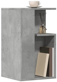 Betonszürke szerelt fa kisasztal 35 x 35 x 60 cm