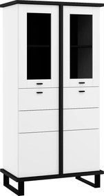 Vitrin Cross CRO-25 fekete fehér matt 80 cm