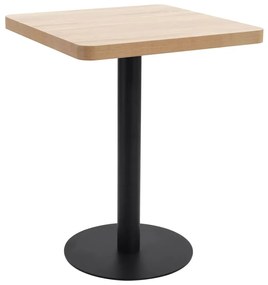Világosbarna MDF bisztróasztal 60 x 60 cm