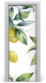 Poszter tapéta ajtóra citrom 85x205 cm