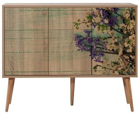 Mega Flowers Sonoma Oak szekrény