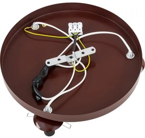 Argon 6292 - Mennyezeti lámpa FABIO 3xE14/7W/230V alabástrom barna