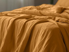 Muszlin ágynemű MUSSARI mustárszínű Ágyneműhuzat mérete: 70 x 90 cm | 140 x 200 cm