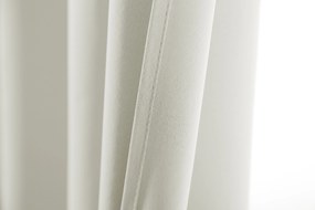 Fehér-krémszínű OXFORD függöny 140x270 cm Felfüggesztés: Hullámos sínszalag