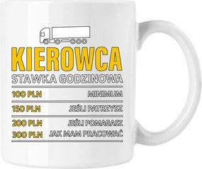 Teherautó sofőr bögre vicces fehér 330ml