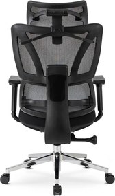 DELSIN forgószék ergonomikus fekete lábtartóval
