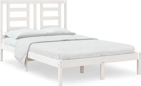 vidaXL fehér tömör fenyőfa ágy matrac nélkül 120 x 200 cm
