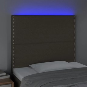 tópszínű szövet LED-es fejtámla 100x5x118/128 cm