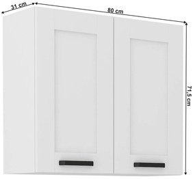 Felsőszekrény  Lesana 1 (fehér) 80 G-72 2 F . 1063898