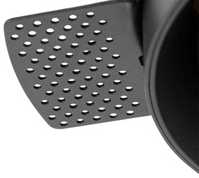 Modern beépíthető spotlámpa fekete GU10 AR111 kerek, keretelés nélküli - Oneon Honey