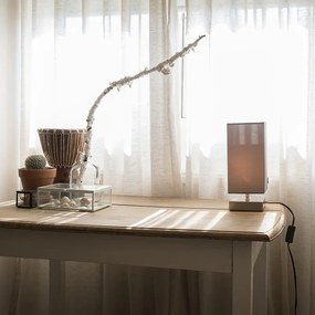 Modern asztali lámpa szürke acéllal - Milo