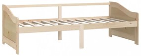 3 személyes tömör fenyőfa kanapéágy 90 x 200 cm