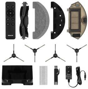 Sencor - Intelligens robotporszívó felmosóval 2in1 28W/2600 mAh Wi-Fi fehér + távirányító