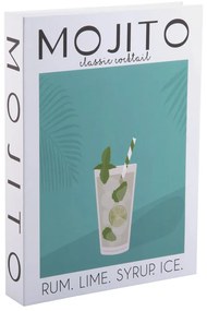 Fehér-zöld dekoratív papír tárolódoboz 18x4x25 cm Mojito – PT LIVING