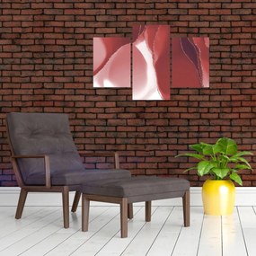 Kép - Piros absztrakt virág N⁰3 (90x60 cm)