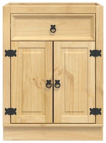 Cabinet fiókkal polcokkal Méz 60 x 46 x 81,5 cm Tömör fenyőfa